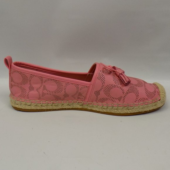Coach C2782 Carson Espadrille Slip-Ons Bubble Gum Color Size 7.5 - Picture 7 of 11